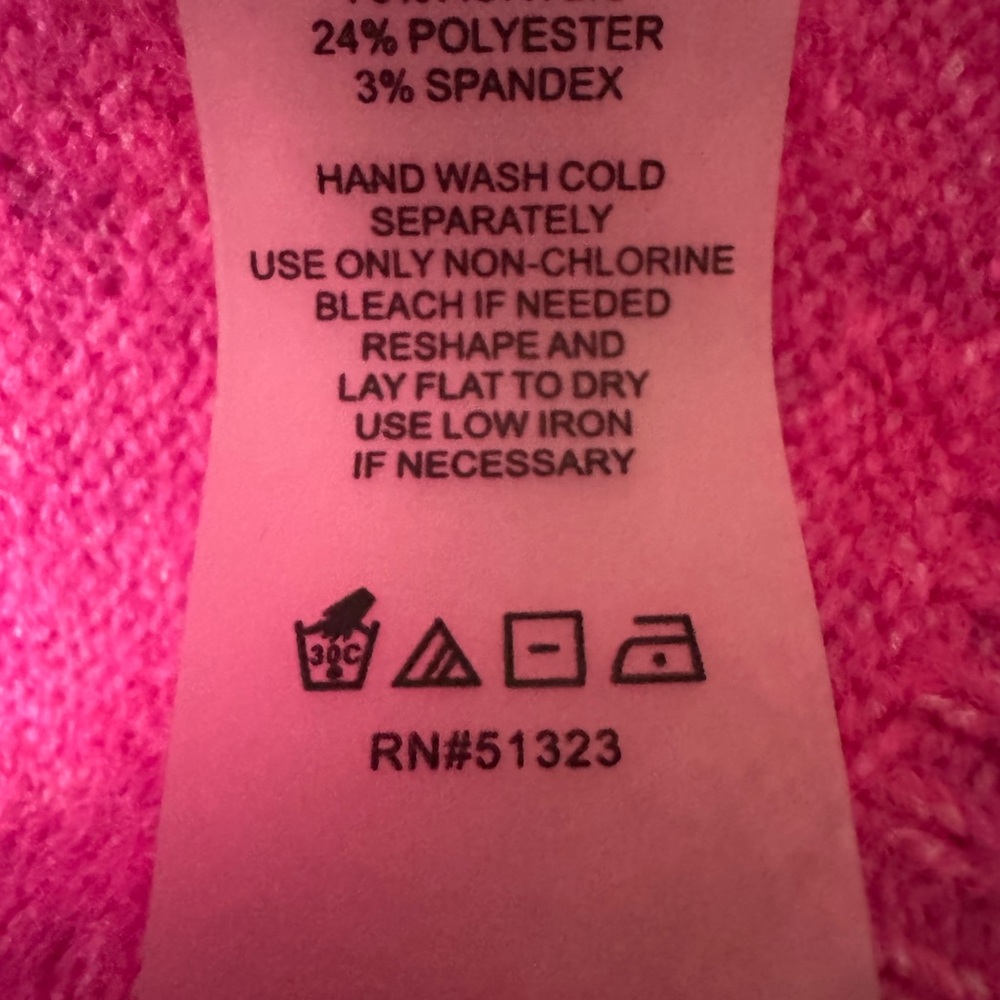 Vince Camuto Fuchsia Crew Neck Sweater - Picture 4 of 4